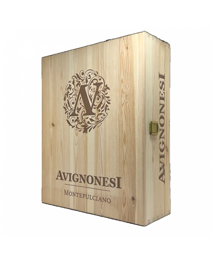 Scatola in legno vuota da 3 bottiglie 0,75 cl - Avignonesi