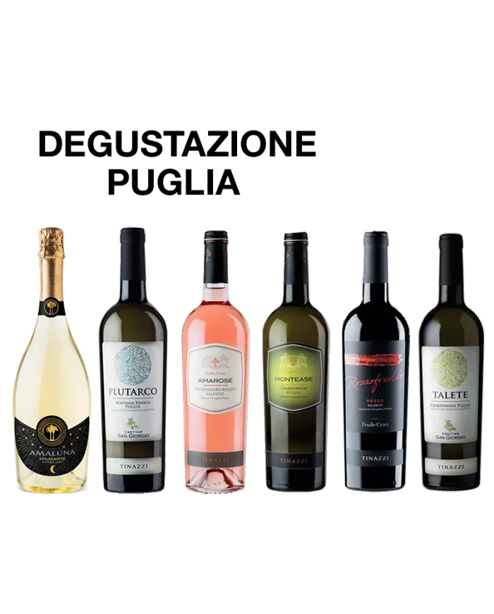 Selezione Puglia: Amaluna Due Palme - PLUTARCO Malvasia Bianc - AMAROSÈ Negroamaro - MONTEASE - ROSSOFREDDO - TALETE TINAZZI