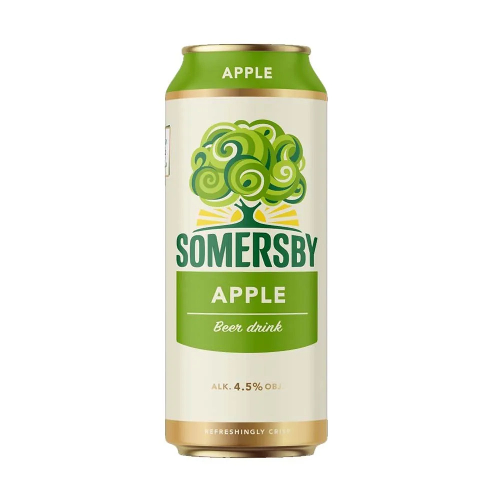 Somersby Apple Biermischgetränk 0,5 l Flasche – Fruchtiger Apfelgenuss mit 4,5 % Alkohol