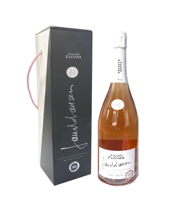 Spumante Brut Rosè 24 mesi Metodo Classico Magnum - Fausto Zazzara