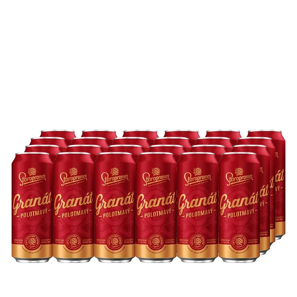 Staropramen Granát Palette 24 x 0,5l Dosenbier