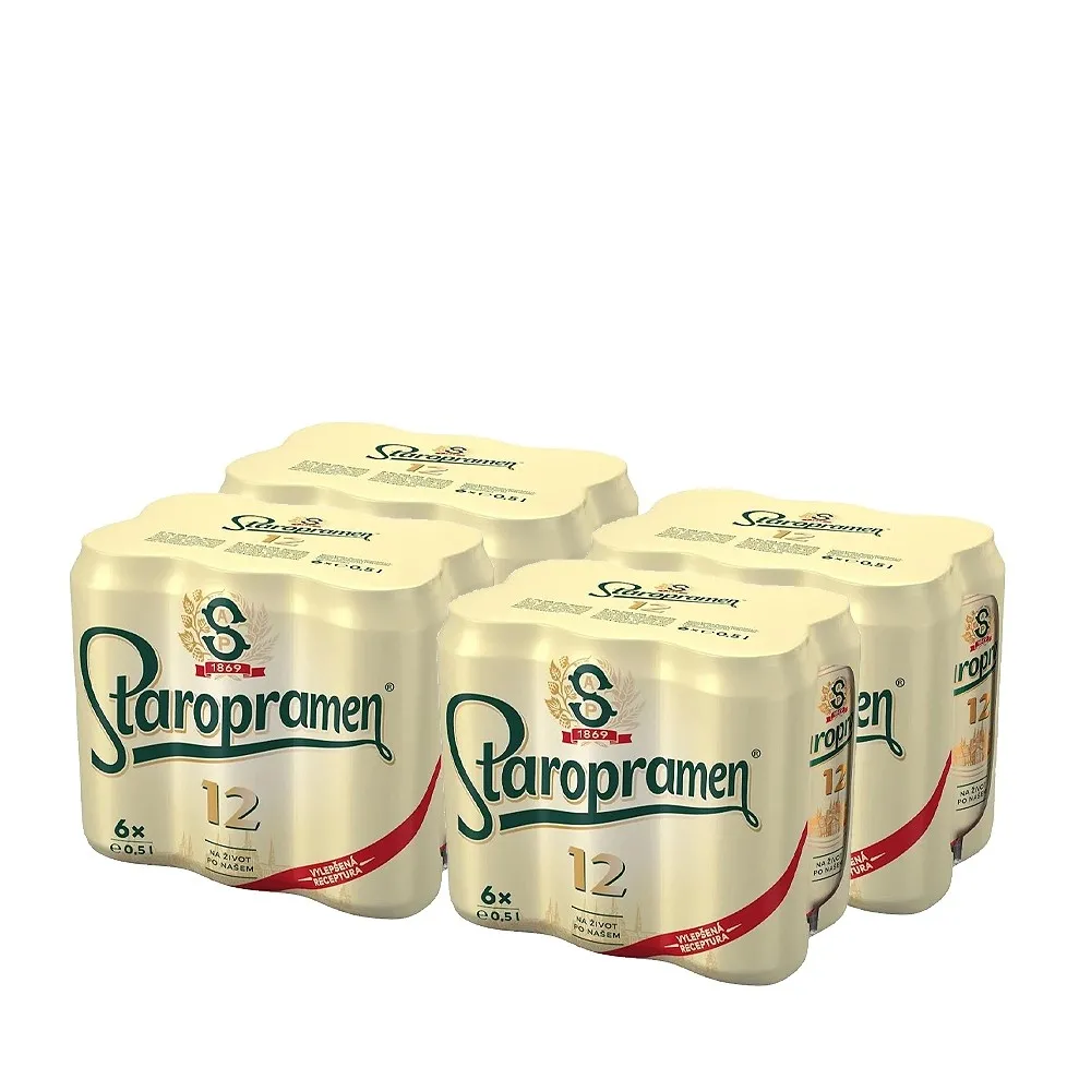 Staropramen 12° Svetly lezak Palette 24 x 0,5l Dosenbier