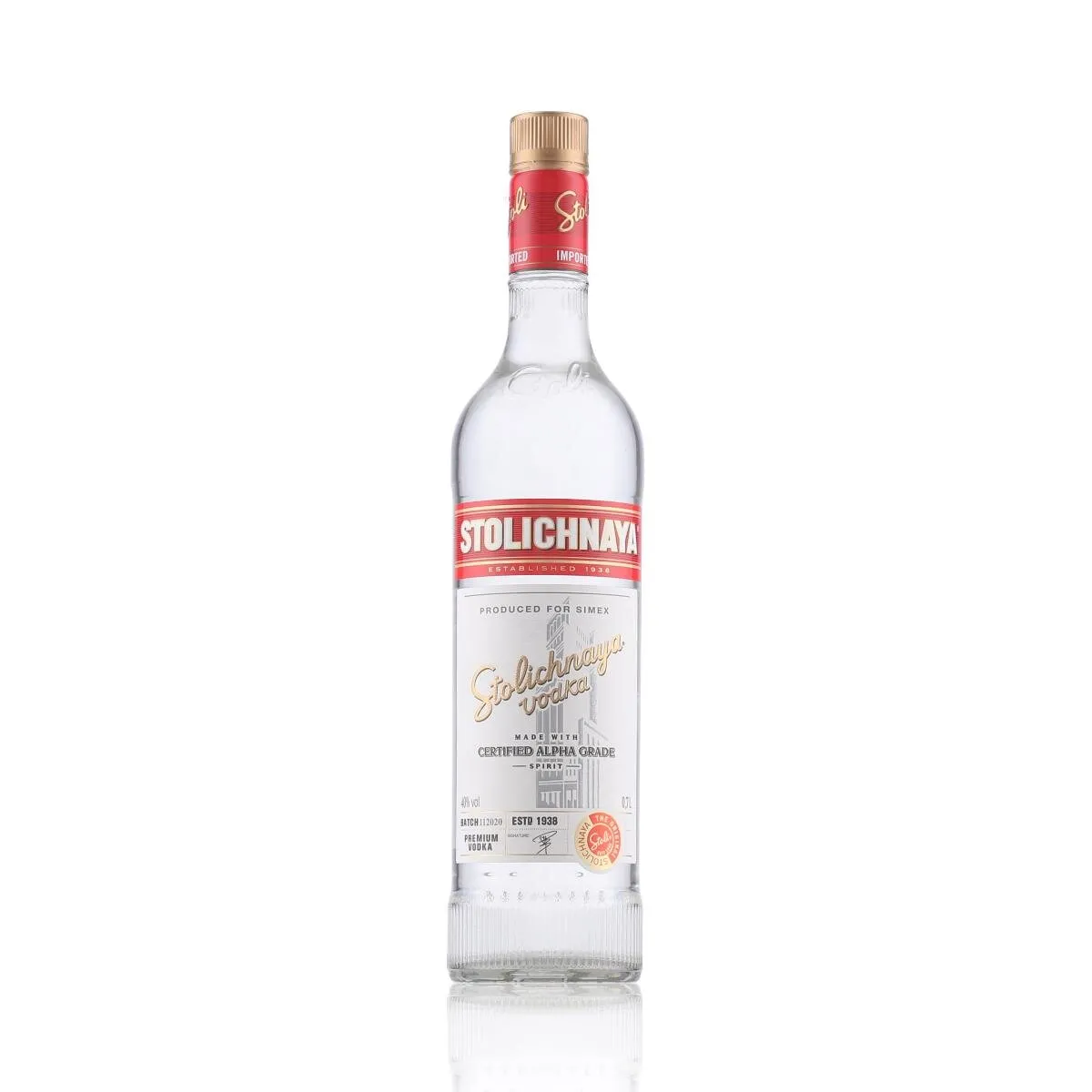 Stolichnaya Vodka 40% Vol. 0,7l