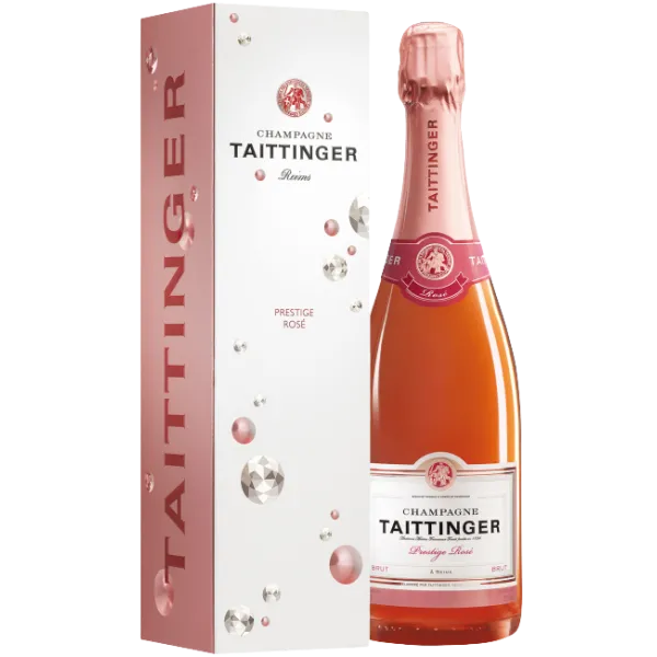 Taittinger Champagne Brut Prestige Rosé 0,75 Liter in GeschenkpackungTaittinger
