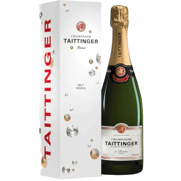 Taittinger Champagne Brut Reserve in Diamonds Geschenkpackung 0,75lTaittinger
