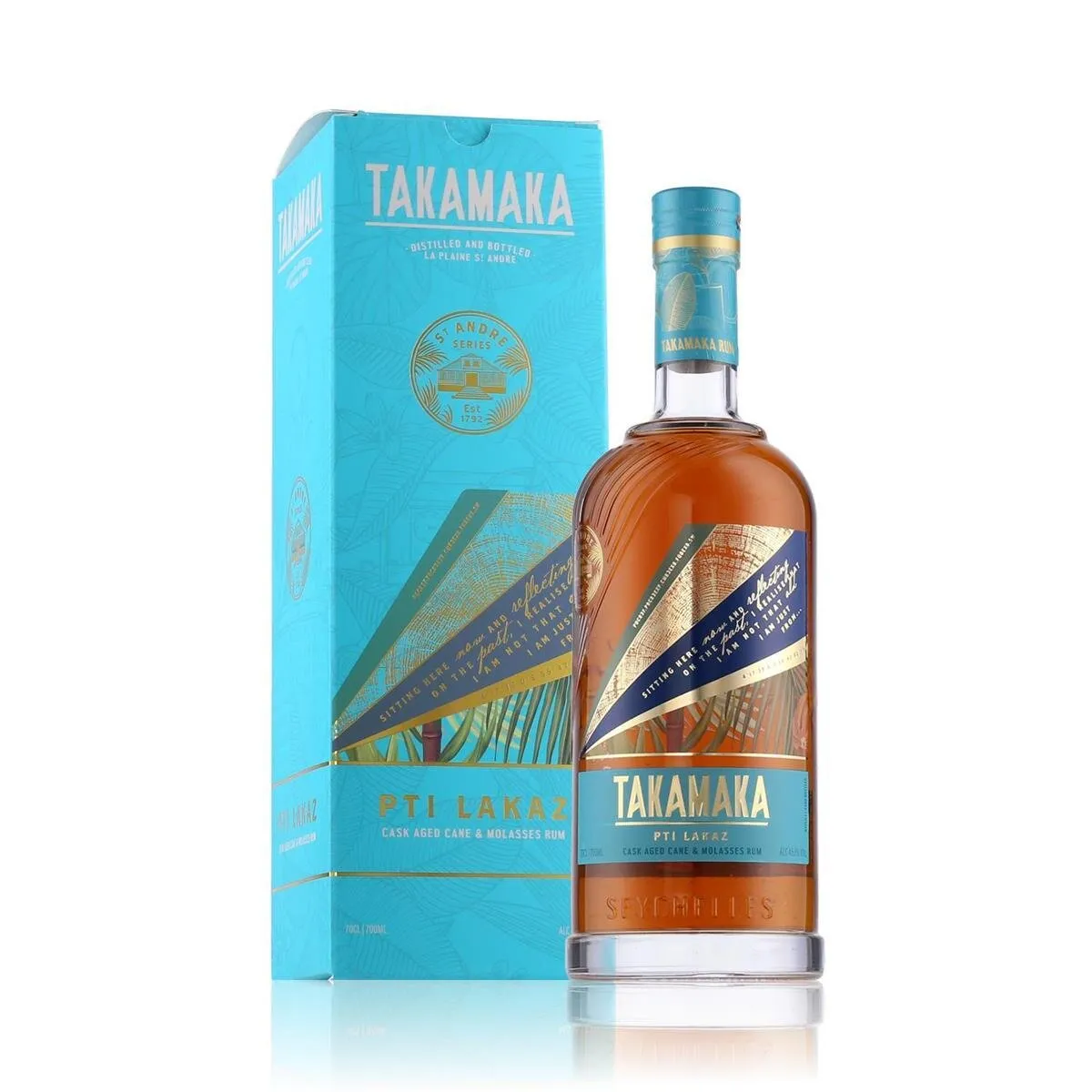 Takamaka St. Andre PTI Lakaz Rum 45,1% Vol. 0,7l in Geschenkbox