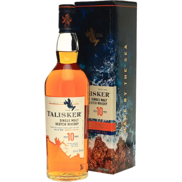 Talisker 10 Jahre Single Malt Scotch Whisky 45,8% Vol., 0,7 Liter in GeschenkpackungTalisker