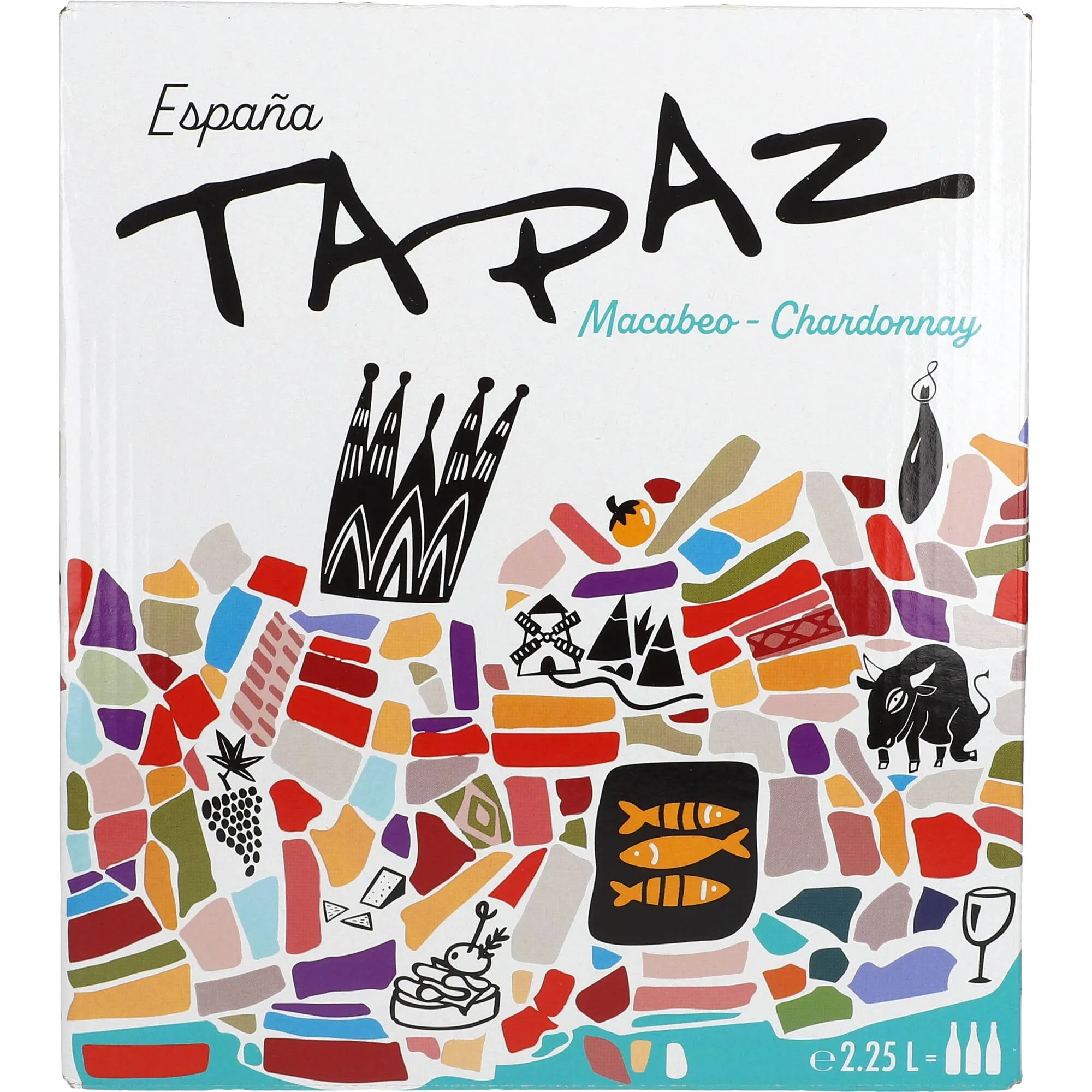 Tapaz Macabeo Chardonnay 11,5 % 2,25L BIB