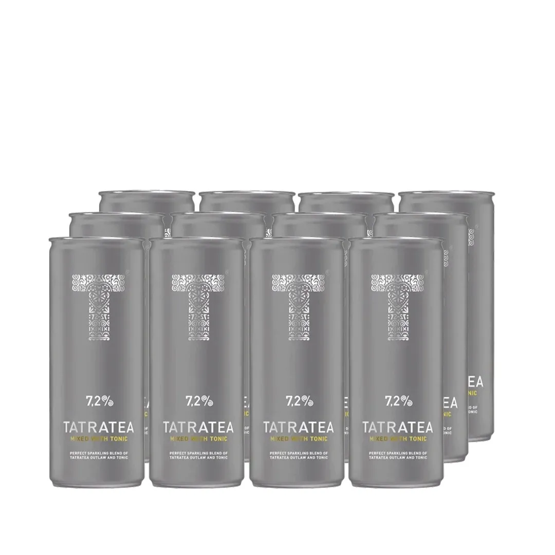 Tatratea 12 x 250 ml mixed with Tonic 7,2%