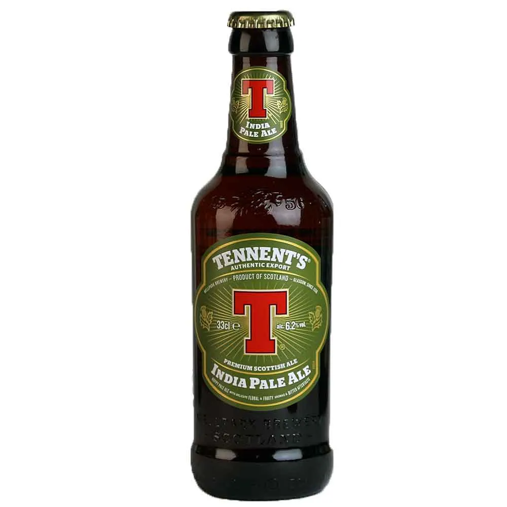 Tennent`s India Pale Ale Bier je 0,33l - IPA aus Schottland mit 6,2% Vol.