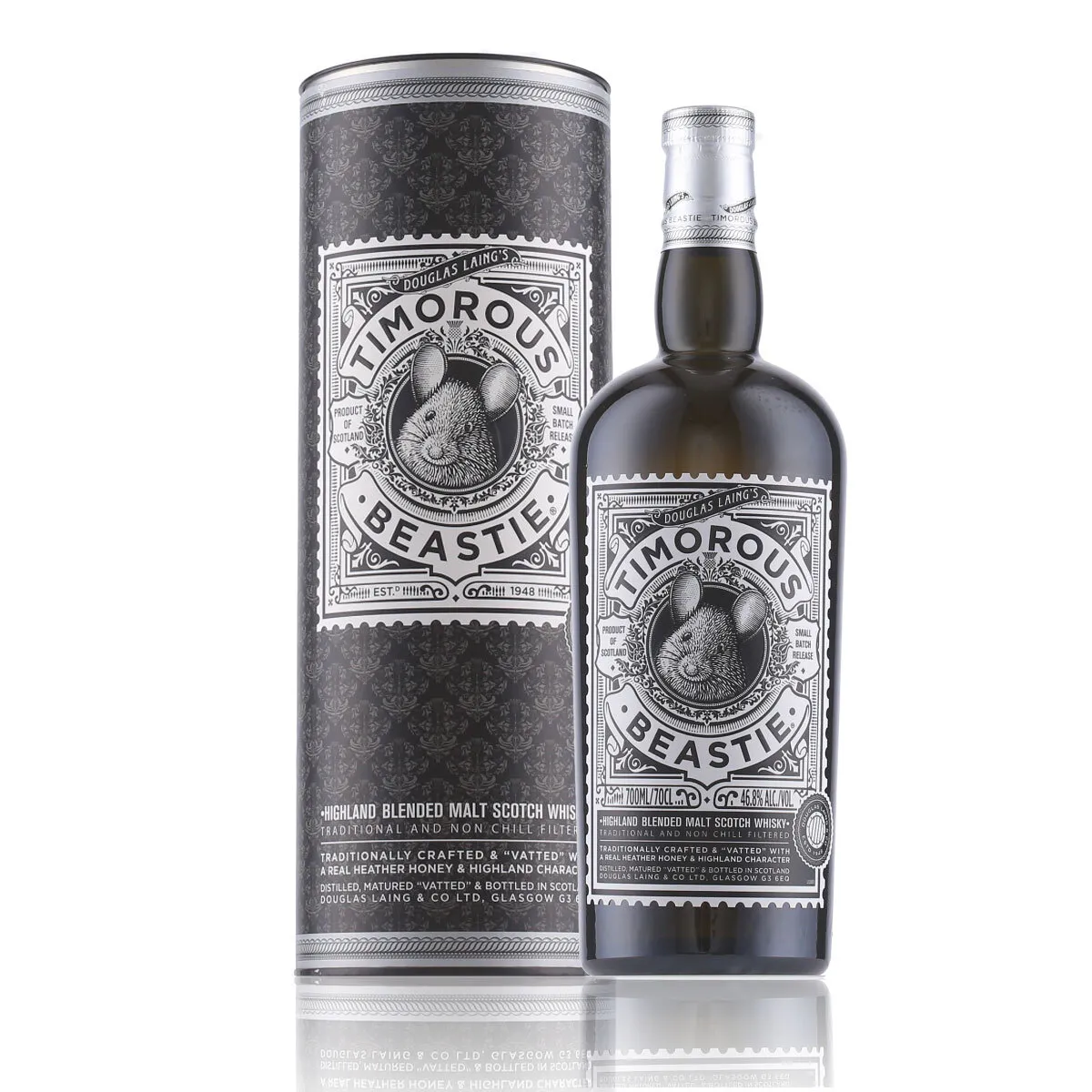 Timorous Beastie Original Highland Blended Malt Scotch Whisky 46,8% Vol. 0,7l in Geschenkbox