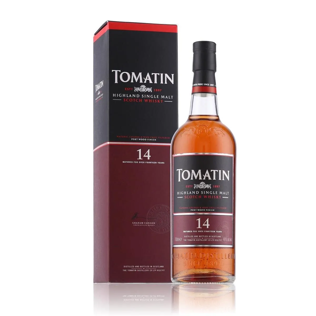 Tomatin 14 Years Whisky "Classic Design" 46% Vol. 0,7l in Geschenkbox