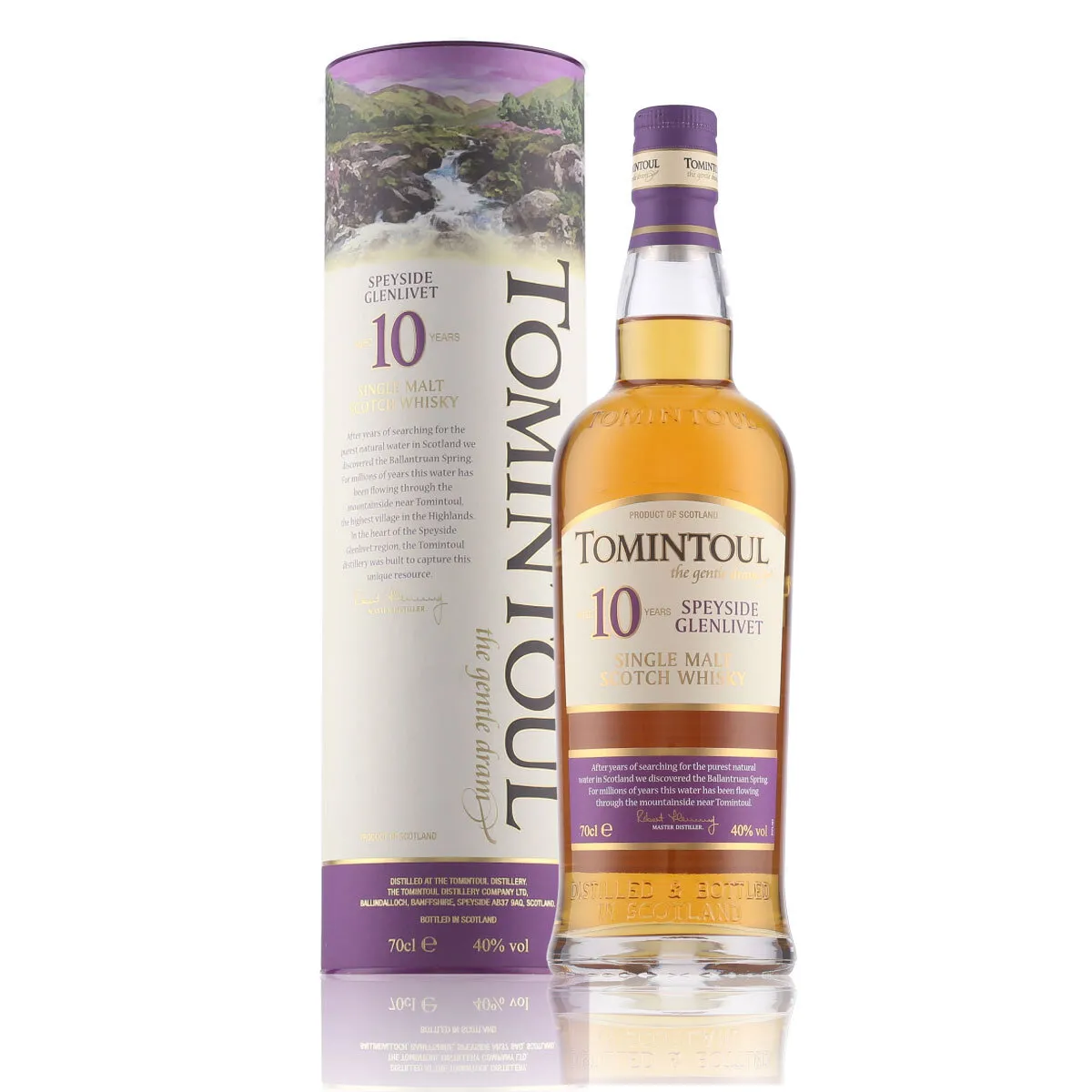 Tomintoul 10 Years Speyside Single Malt Scotch Whisky 40% Vol. 0,7l in Geschenkbox
