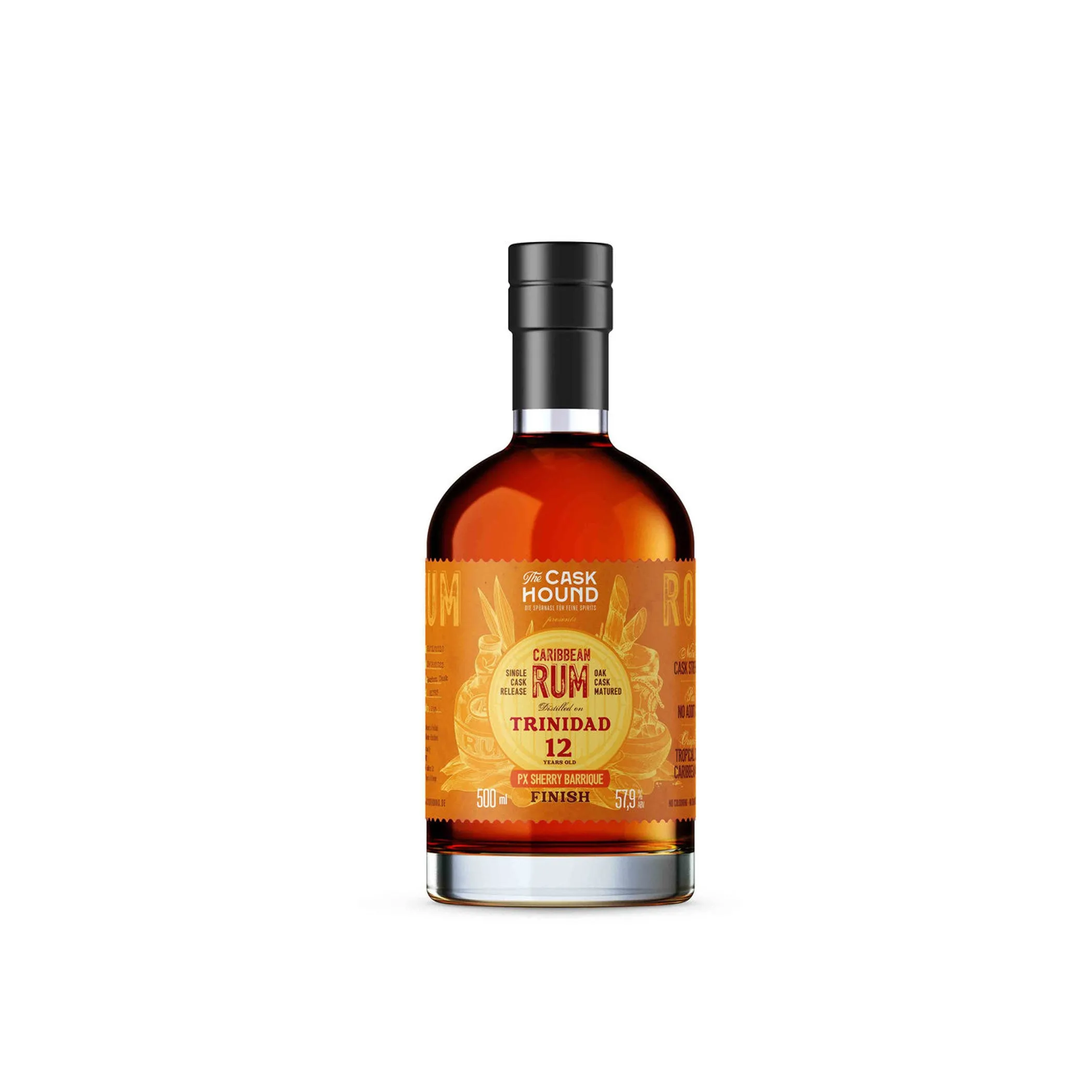 Trinidad Rum, 12 Jahre Bourbon Cask matured + PX Sherry Barrique Finish - The Caskhound