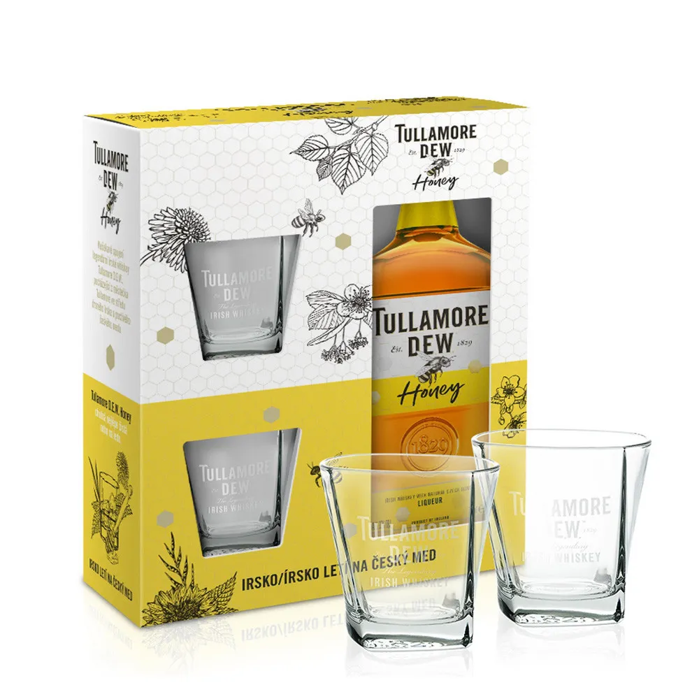 Tullamore Dew Honey Geschenkset mit 2 Gläser