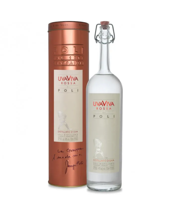 Uvaviva Rossa Grappa Italiana di Poli in tubo rame - Poli Distillerie