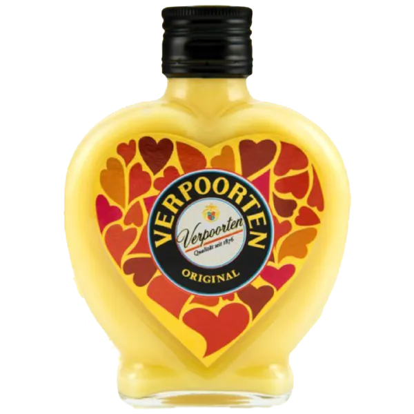 Verpoorten Original Eierlikör Herzflasche 20,0% Vol., 0,2 LiterVerpoorten