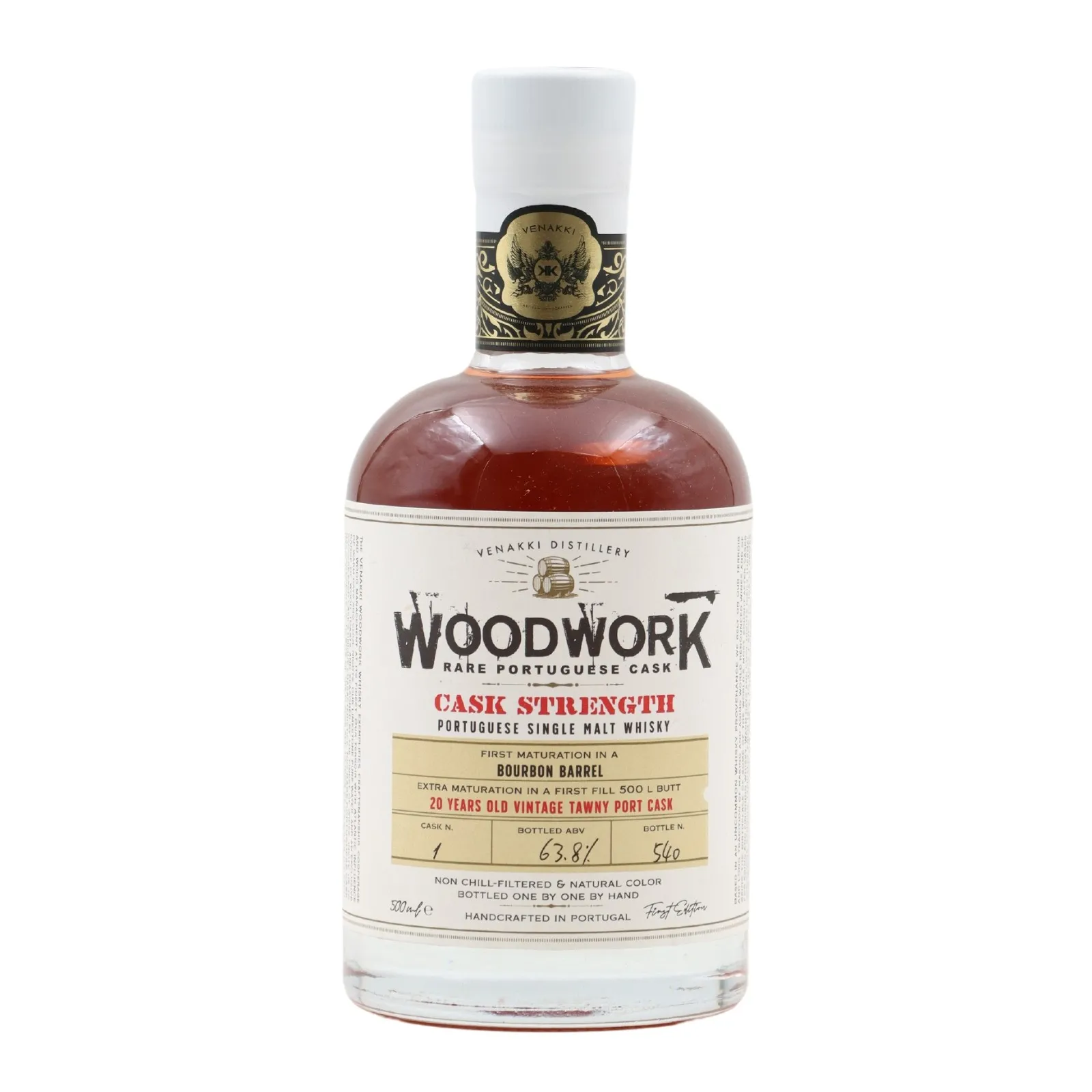 Woodwork Single Malte Vintage 20 jahre Tawny Portwein Cask Nº1 Whisky-500 ml