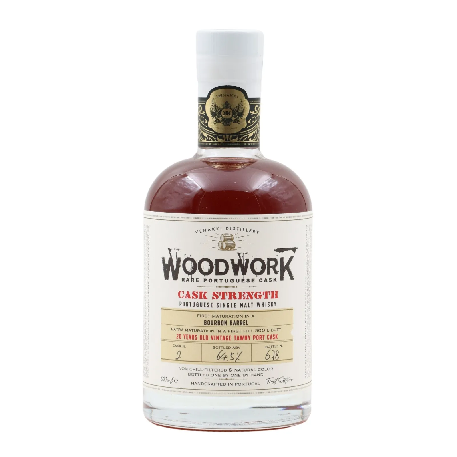 Woodwork Single Malte Vintage 20 jahre Tawny Portwein Cask Nº2 Whisky-500 ml