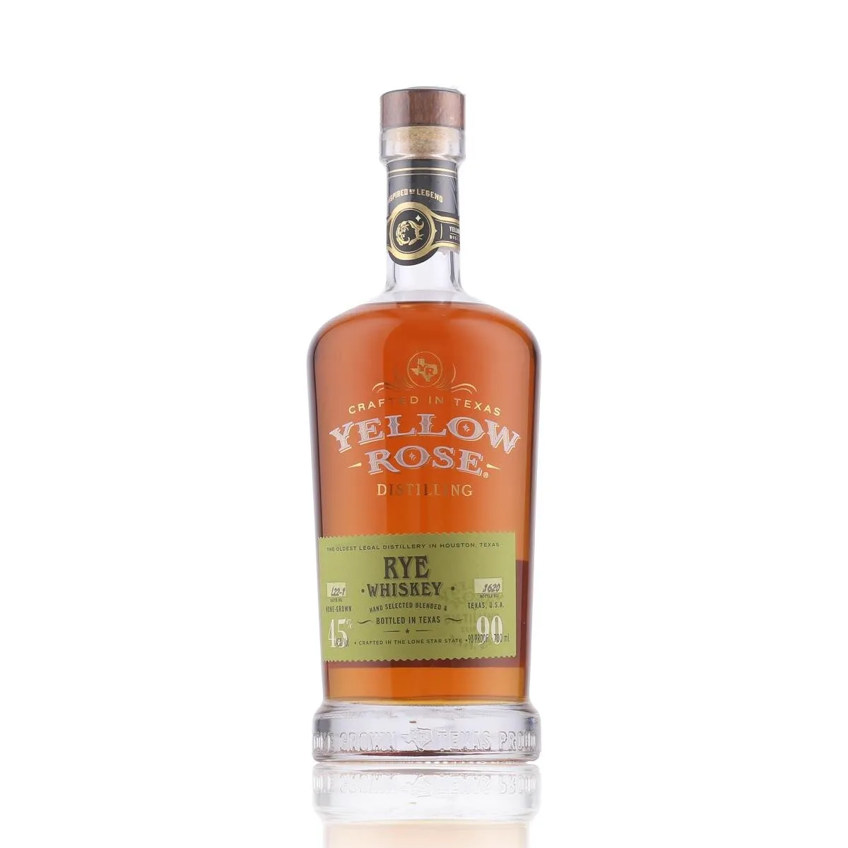 Yellow Rose Rye Whiskey 45% Vol. 0,7l