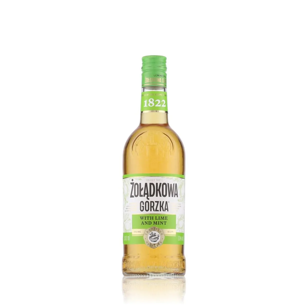 Zoladkowa Gorzka Lime and Mint Likör 30% Vol. 0,5l