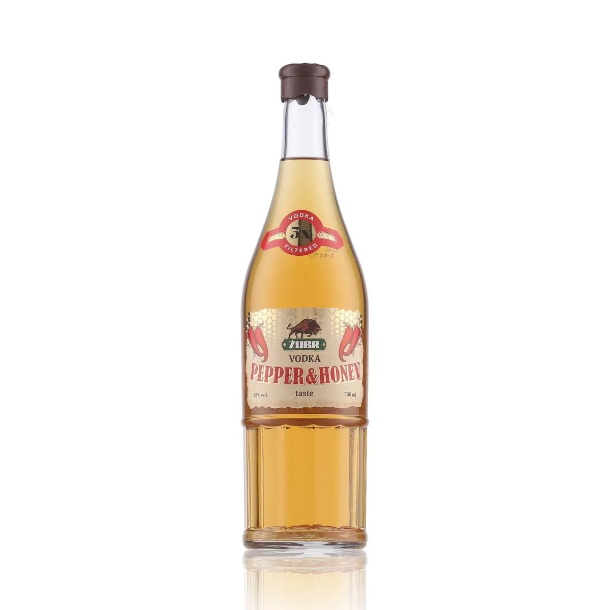 Zubr Pepper & Honey Vodka 38% Vol. 0,7l