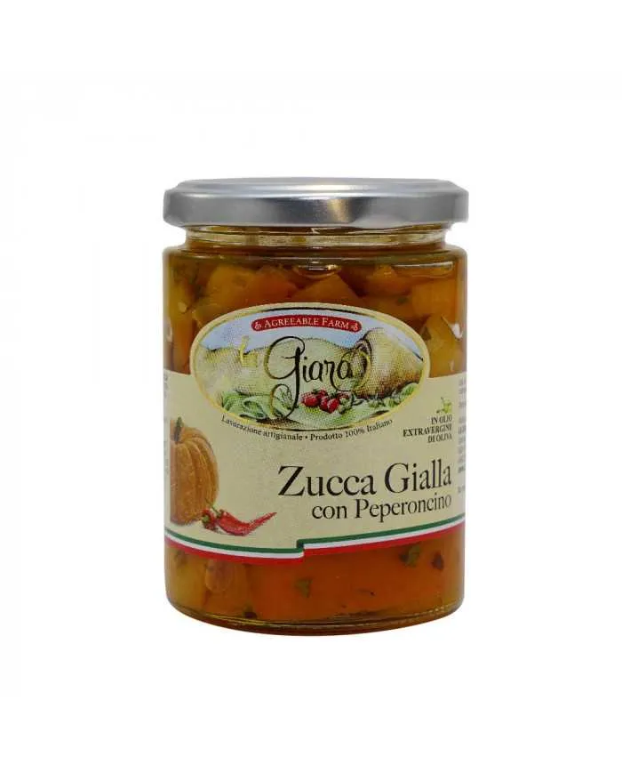 Zucca gialla con peperoncino in Olio EVO Bio - La Giara