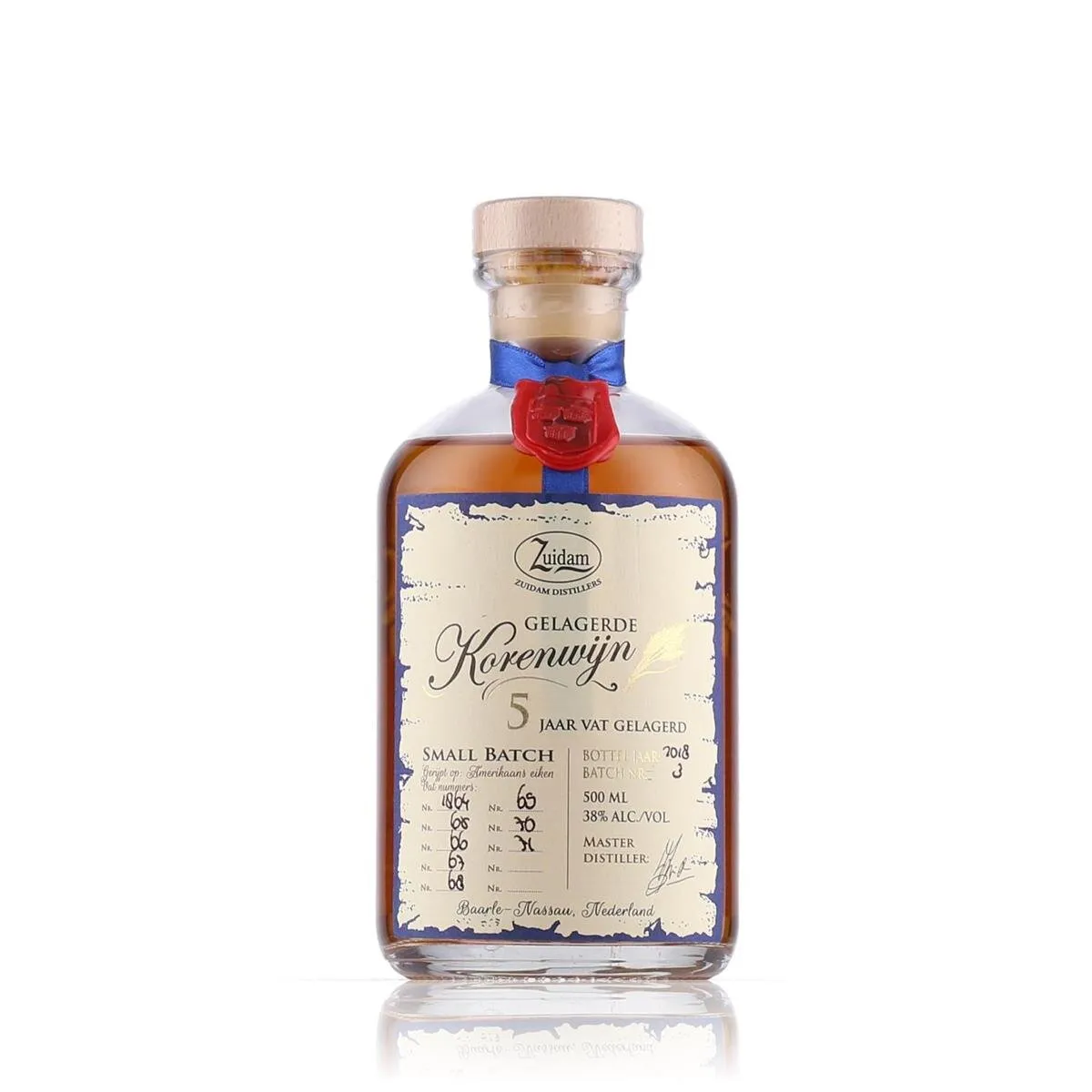 Zuidam Korenwijn 5 Years Genever 38% Vol. 0,5l